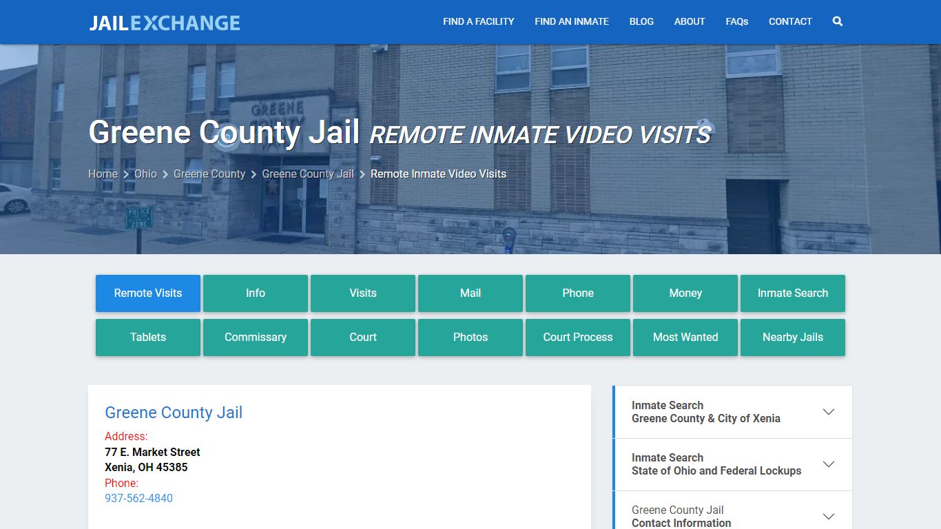 Video Visitation - Greene County Jail, OH - Jail Exchange