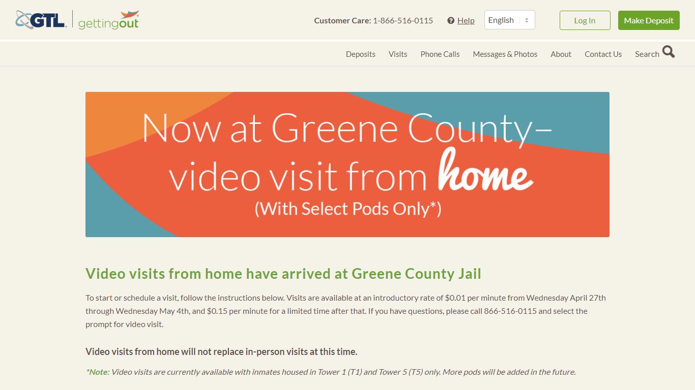 Greene County Video Visits From Home - GettingOut